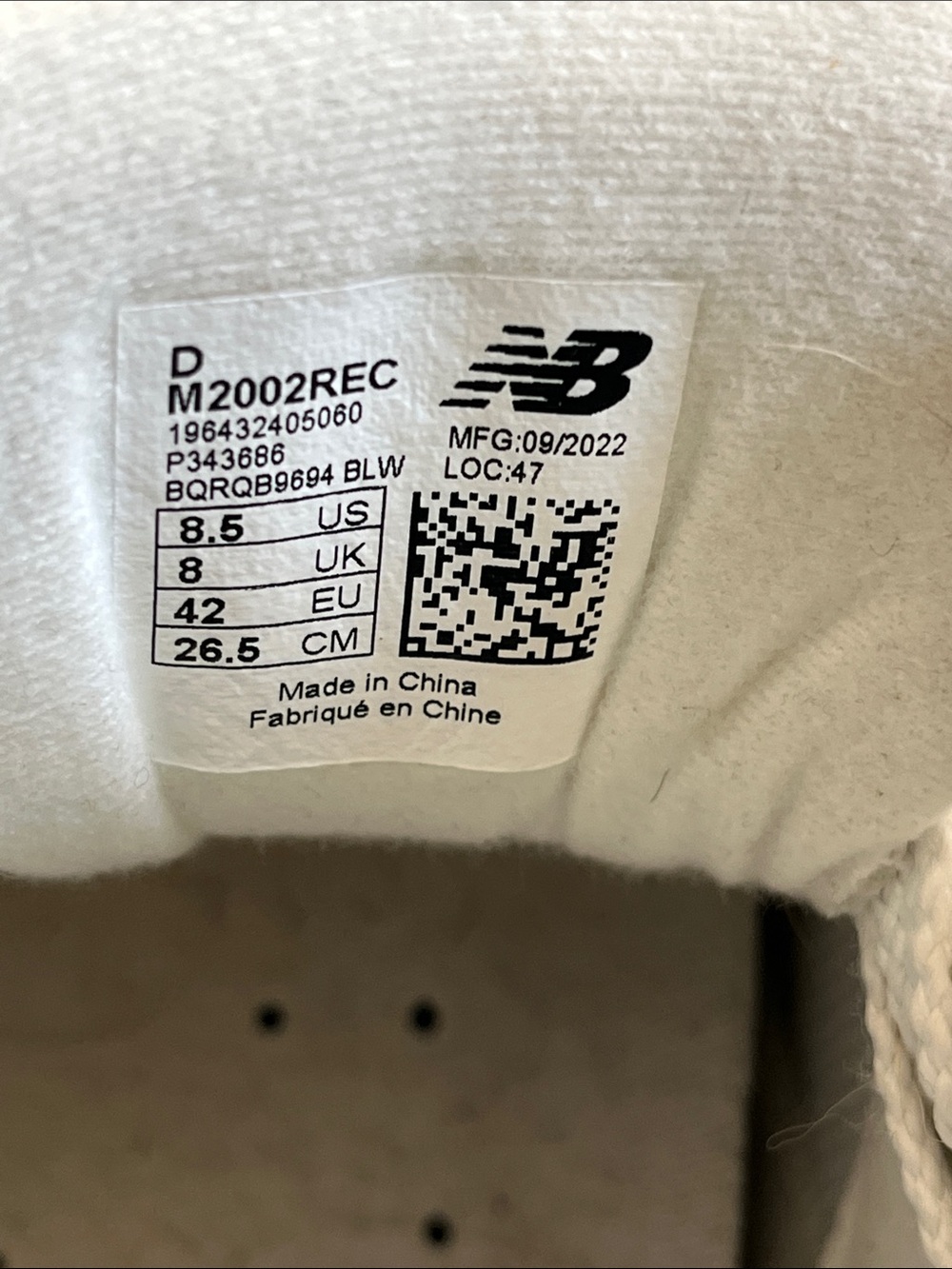 New Balance 2002R 'Reflection Sepia' White Running Athletic Sneakers Size 8.5 - Picture 6 of 8